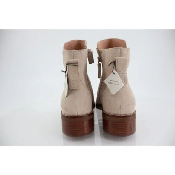 Cole Haan Ramona Waterproof Suede Booties Beige Ankle Boots Size 7 B New - Picture 3 of 8
